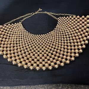 Gold beaded collar